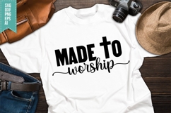 Made to Worship Svg, Bible Verse Svg Product Image 1