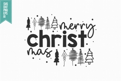 merry christ mas Svg, Christmas Svg, Xmas Svg Product Image 3