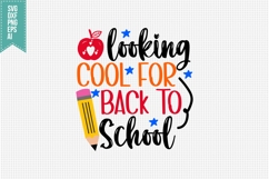 Looking Cool for Back to School Svg, Book Lover Svg Product Image 1