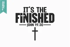 it's the finished Svg, Religious Svg, Jesus God Svg Product Image 3