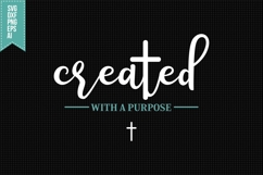 Created With A Purpose Svg, Faith Svg, Bible Svg Product Image 1