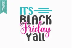 It's Black Friday Y'all Svg, Black Friday Shirt Svg Product Image 3