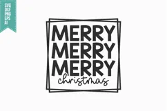 Merry Christmas Svg, Christmas Svg, Xmas Svg Product Image 3