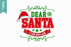 Dear Santa I Can Explain Svg, Christmas Svg, Xmas Svg Product Image 3