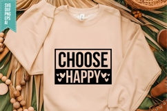 Choose Happy Svg, Motivation Svg Product Image 1