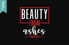 beauty from ashes Svg, Religious Svg, Jesus God Svg Product Image 1