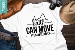 Faith Can Move Mountains Svg, Bible Verse Svg Product Image 1