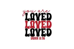 You Are Loved Svg, God Svg, Bible Svg Product Image 3