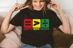 Equality is Greater Than Division Svg, Black History Svg Product Image 1