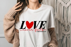 Love Never Fails Svg, Love Svg, Bible Svg Product Image 2