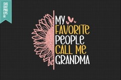 My favorite people call me Grandma Svg, Mother&#039;s Day Svg Product Image 3