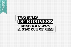 Mind Your Business Svg, Funny Sarcastic Svg Product Image 1