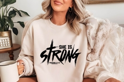 She Is Strong Svg, Christian Svg Product Image 2