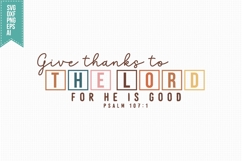 give thanks to the lord for he is good Svg, Autumn Svg Product Image 1
