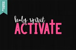 Holy Spirit Activate Svg, Religious Svg, Jesus God Svg Product Image 1