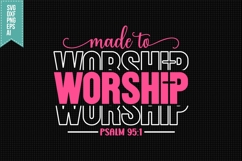 Made to Worship Svg, Religious Svg, Jesus God Svg Product Image 1