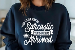 Your Little Ray of Sarcastic Sunshine Has Arrived Svg Product Image 1
