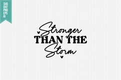 Stronger Than the Storm Svg, Motivation Svg Product Image 3