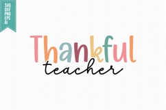 Thankful Teacher Svg, Fall Svg, Autumn Svg Product Image 3