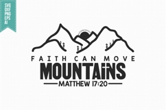 Faith Can Move Mountains Svg, Religious Svg, Jesus God Svg Product Image 3