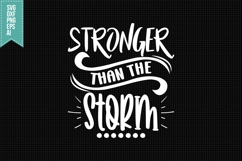 Stronger Than The Storm Svg, Religious Svg, Jesus God Svg Product Image 1
