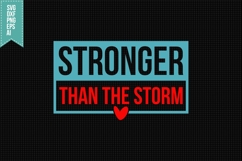 Stronger Than the Storm Svg, Motivation Svg Product Image 1
