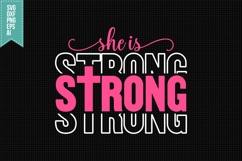 She is strong Svg, Religious Svg, Jesus God Svg Product Image 1