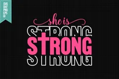 She is strong Svg, Religious Svg, Jesus God Svg Product Image 1