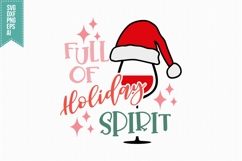 Full Of Holiday Spirit Svg, Christmas Svg, Xmas Svg Product Image 1