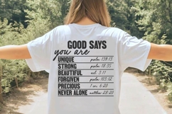 God says you are Svg, God Svg, Bible Svg Product Image 3