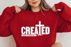 Created With a Purpose Svg, Christian Svg Product Image 1