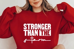 Stronger Than the Storm Svg, Christian Svg Product Image 1