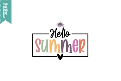 Hello Summer Svg, Summertime Svg Product Image 1