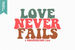 Love Never Fails Svg, Religious Svg, Jesus God Svg Product Image 3