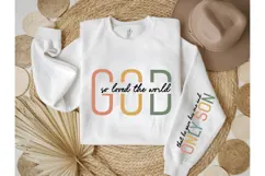 God So Loved the World Svg, God Svg, Bible Svg Product Image 3