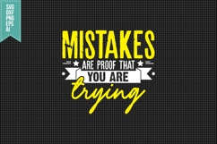 Mistakes are Proof that You are Trying Svg, Motivation Svg Product Image 1