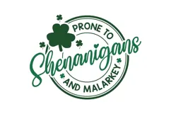 Prone To Shenanigans and Malarkey Svg Svg, St. Patrick's Day Product Image 3