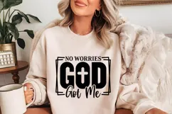 No Worries God Got Me Svg, Christian Svg Product Image 3