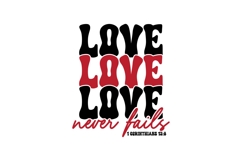 Love Never Fails Svg, God Svg, Bible Svg Product Image 3