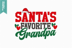 Santa&#039;s Favorite Grandpa Svg, Christmas Svg, Xmas Svg Product Image 3