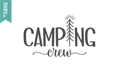 Camping Crew Svg, Camping Vibes Svg Designs Product Image 3