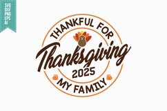Thanksgiving 2025 Svg, Autumn Svg, Fall Svg Designs Product Image 1