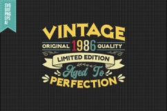Vintage Birthday T-shirt Design 1981-1995 Svg Bundle Product Image 11