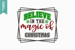 Believe in the Magic of Christmas Svg, Christmas Svg Design Product Image 3