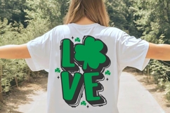 Love Cute Green St Patrick's Day Svg Product Image 3