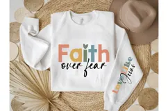 Faith over fear Svg, God Svg, Bible Svg Product Image 1