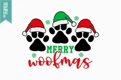 Merry woofmas Svg, Christmas Svg, Xmas Svg Product Image 1