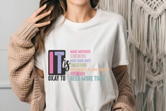 It&#039;s Okay Motivation Mental Health Svg, Trendy Saying Svg Product Image 3