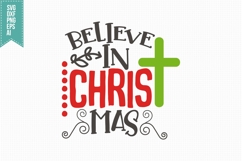 Believe In Christmas Svg, Christmas Svg, Xmas Svg Product Image 3