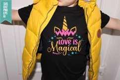 Love is Magical Svg, Unicorn Svg Design Product Image 1